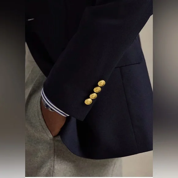 Ralph Lauren men’s suit jacket / Polo blazer. 100% wool. 2-button. Navy blue. 46 - Picture 4 of 14